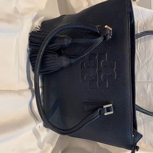 Tory Burch navy leather handbag